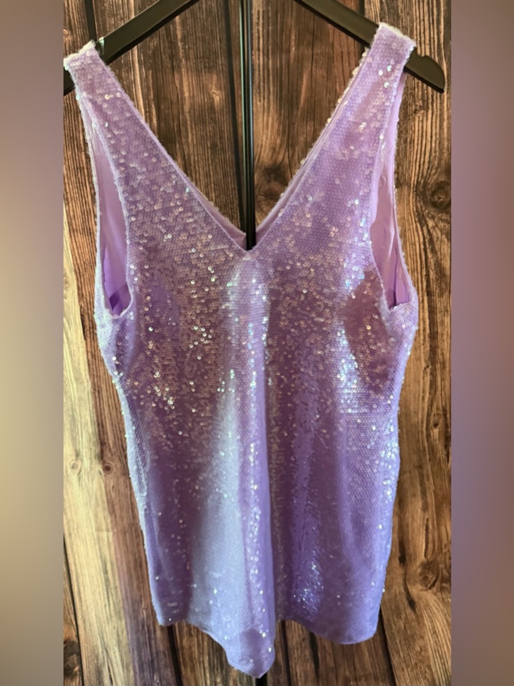 a new day Lavender Satin Blouse - Picture 2 of 4